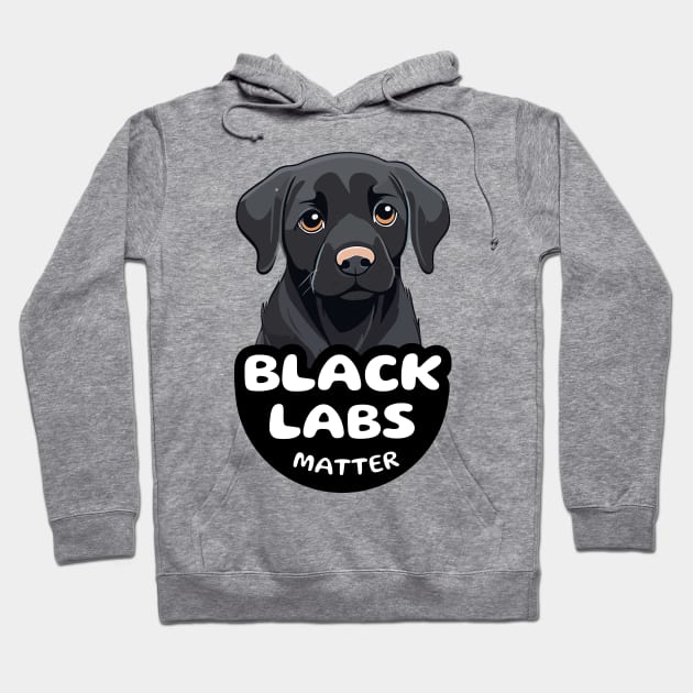 Black Labs Matter Hoodie by Cheeky BB